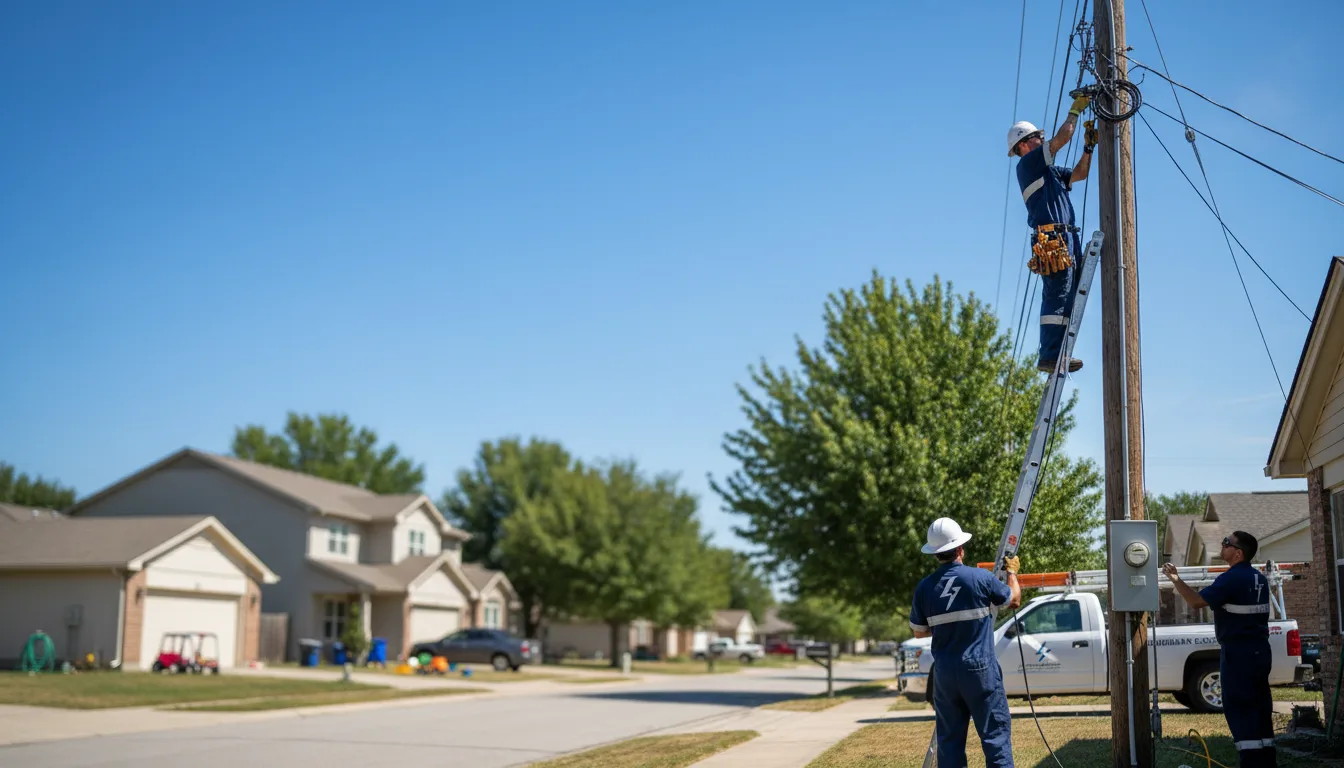 Residential electrician providing installation services in Byron, NY